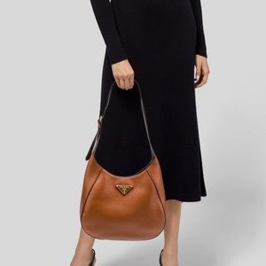 Prada Medium Leather Shoulder Bag